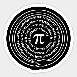 The Ouroboros of Pi Endless and Infinite Sticker